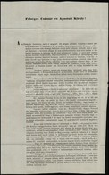 1861 Marosvásárhely Felirata A Királyhoz Szóló Folyamodvánnyal, Melyben Kifogásolják, Hogy Az Októberi Diplomán Alapuló  - Sin Clasificación