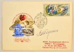 Valentyina Tyereskova (1937- ) Szovjet űrhajós Aláírása Emlék Levelezőlapon /
Signature Of Valentina Tereshkova (1937- ) - Sonstige & Ohne Zuordnung