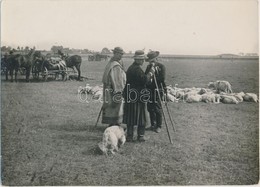 Cca 1925 Kerny István (1879-1963): Pásztor Nép A Hortobágyon, Pecséttel Jelzett, Feliratozott Vintage Fotóművészeti Alko - Sonstige & Ohne Zuordnung