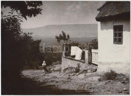 Cca 1920-1930 Kerny István (1879-1963): Falu Vége, Vintage Fotó, Szerzői Pecséttel Jelzett, 17x23 Cm - Sonstige & Ohne Zuordnung