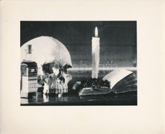 Cca 1940 Kaczur Pál (1918-2000) Kompozíciója, Pecséttel Jelzett Vintage Fotóművészeti Alkotás, 12x15 Cm, 18x24 Cm-es Fot - Autres & Non Classés