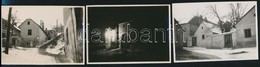 1934 Budapest, Tabán (Arany Kacsa Utca, Kőműves Lépcső), 3 Db Fotó Hátoldalon Feliratozva, 5,5×8 Cm - Sonstige & Ohne Zuordnung