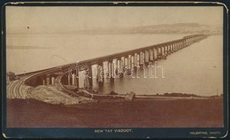 Cca 1887 Skócia, A New Tay Vasúti Viadukt / Scotland The New Tay Railway Viaduct. 15x9 Cm - Other & Unclassified