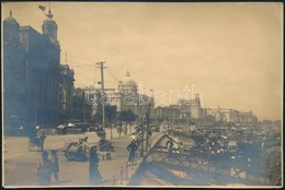 Cca 1920 Shanghai 'Bund' 16x11 Cm - Other & Unclassified