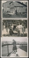 Cca 1930-1940 Régi Fotóalbum Tirolból, Családi életképekkel, 52 Db, 6×8 Cm - Sonstige & Ohne Zuordnung