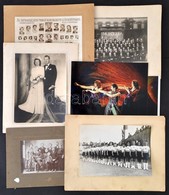 Cca 1920-1930 Vegyes Fotó Tétel: Tablóképek, Csoportképek, Portrék, Stb., érdekes Anyag, Különböző Méretben - Other & Unclassified