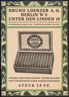 2 Db Német Nyelvű Reklám: Telino Cigaretta és Chlorodont Fogkrém - Advertising