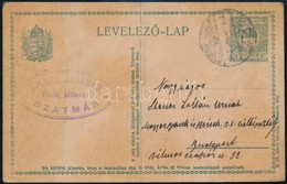 1917 Szatmár, Steuer Ábrahám Rabbi, Saját Kezű Levelezőlapja Fiának / Ábrahám Steuer Rabbi's Letter - Other & Unclassified