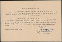 1944 Légoltalmi Szabályzat, Riasztó ügyeletesi Szolgálat Leírása, Egy Margit Rpt-i Ház Lakóinak Névsora, - Sonstige & Ohne Zuordnung