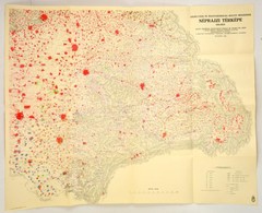 1940 Erdélynek és Magyarország Keleti Részeinek Néprajzi Térképe 1910-ben, 1:500000, Bp., Magyar Statisztikai Társaság Á - Autres & Non Classés