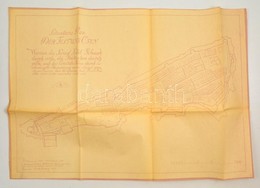Cca 1950 Budavár Térkép és Helyszínrajz Másolata. Situations Plan Der Festung Ofen. 72x50 Cm - Autres & Non Classés