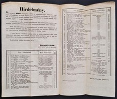 1852 Börcs (Győr Vm.), Hirdetmény A Telekkönyvbe Beiktatandó Telektulajdonosok Névjegyzéke - Sin Clasificación