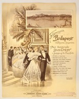 Cca 1890-1900 A Táncoló Budapest I. évfolyamának Illusztrált Címlapja, Rajta A Budai Várral és Dunai Palotasor Panorámáj - Non Classés