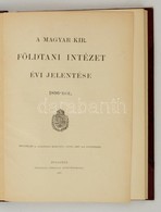 1897 A Magyar Királyi Földtani Intézet évi Jelentése 1896-ról. Bp., 1897, Franklin-Társulat, 182 P. Átkötött Modern Félv - Unclassified