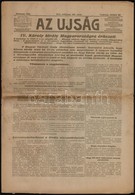 1921 Az Ujság. 1921. Okt. 23., XIX. évf. 237. Sz.. 16 P. 
Benne A Kor Híreivel, Közte: IV. Károly Király Magyarországra  - Unclassified