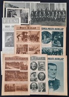 1928-1937 Képes Pesti Hírlap 6 Száma, Valamint További 5 Db újságkivágás Rajtuk Horthy Miklós Fotóival, Valamint Ifj. Ho - Ohne Zuordnung