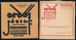 1929 Erdős József Ujságkatalogusa. 1929-1930. Hódmezővásárhely, Dura Lajos, 64 P. Kiadói Papírkötés, Jó állapotban. Erdő - Unclassified