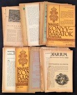 Cca 1930-1940 Magyar Könyvbarátok Diáriuma Több Lapszáma + Néhány Egyéb Lapszám + Néhány Korabeli Könyv - Unclassified