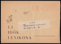 1935 Új Idők Lexikona Megrendelő Lap, és Prospektus, Borítékkal - Unclassified