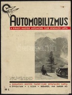 1939 Bp., Az Automobilizmus, A Királyi Magyar Automobil Club Hivatalos Lapja II. évfolyam 1. Szám - Unclassified