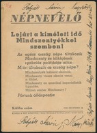 1948 Népnevelő Mindszenty Bíboros Elleni Agitációval 16p. - Unclassified