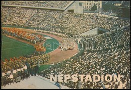 Cca 1976 A Népstadion építésének Történetét Bemutató Katalógus, Sok Képpel, Reklámokkal, 48p - Unclassified