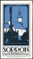 2 Db Sopron-nal Kapcsolatos Nyomtatvány: 
1933 Sopron Ungarn (Oedenburg) Hongrie. Sopron, 1933, Goldschmid. Fekete-fehér - Sin Clasificación