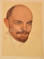 Lenin Portré, Nyomat Mappában, 33×24 Cm - Sin Clasificación
