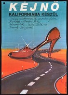 1983 Berta Gábor (?-): Kéjnő Kaliforniába Készül, Amerikai Film Plakát, Főszereplők: Sally Field, Tommy Lee Jones, Hajtá - Sonstige & Ohne Zuordnung