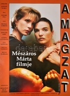 1993 Ladányi Klára (?-): A Magzat, Magyar-lengyel Film Plakát, Rendezte: Mészáros Márta, Hajtásnyommal, 83x58,5 Cm - Other & Unclassified