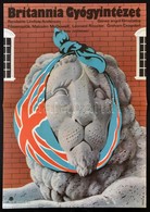 1983 Mayer Gyula (1942-2002): Britannia Gyógyintézet, Angol Film Plakát, Rendezte: Lindsay Anderson, Hajtásnyommal, 59x4 - Sonstige & Ohne Zuordnung