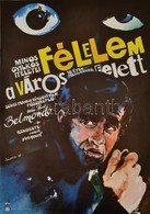 1978 Sándor Margit (1927-): Félelem A Város Felett, Francia Bűnügyi Film Plakát, Főszerepben Jean-Paul Belmondo, 57x39 C - Other & Unclassified