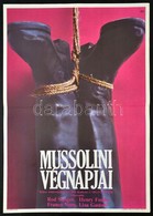 1975 Mussolini Végnapjai, Olasz Film Plakát, Főszereplők: Henry Fonda, Franco Nero, Hajtásnyommal, 56,5x40 Cm - Sonstige & Ohne Zuordnung