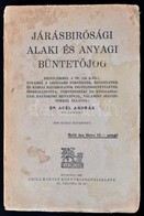 Dr. Acél András: Járásbírósági Alaki és Anyagi Büntetőjog. Bp., 1938, Grill Károly, XIII+2+472 P. Kiadói Papírkötés, Fol - Unclassified