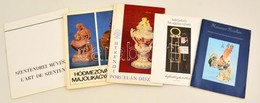 5 Db Különféle Művészeti Katalógus, Főleg Porcelán, Kerámia Témában: Meissener Porzellan, Hódmezővásárhelyi Majolikagyár - Sin Clasificación