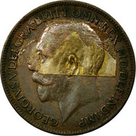 Monnaie, Grande-Bretagne, George V, Farthing, 1923, TB, Bronze, KM:808.2 - B. 1 Farthing