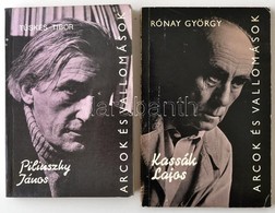 Arcok és Vallomások 2 Kötete: 
Rónay György: Kassák Lajos. 
Tüskés Tibor: Pilinszky János. Bp.,1971-1986, Szépirodalmi.  - Unclassified