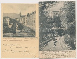 10 Db RÉGI Horvát és Vajdasági Városképes Lap / 10 Pre-1908 Croatian And Vojvodinan Town-view Postcards - Ohne Zuordnung