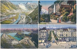 * Svájc 41 Db Régi Színes Városképes Lap / Switzerland 41 Old Coloured Postcards - Non Classés