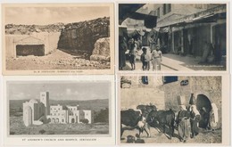 ** 5 Db RÉGI Izraeli Városképes Lap / 5 Pre-1945 Town-view Postcards From Israel - Ohne Zuordnung