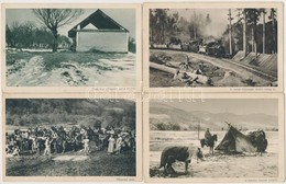 ** 5 Db RÉGI Első Világháborús Osztrák-magyar Katonai Lap. Az Érdekes Újság Kiadása / 5 WWI K.u.K. Military Postcards - Non Classés