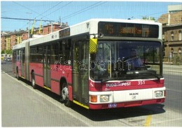 ** 10 Db Modern Magyar Trolibusz Motívumlap / 10 Modern Hungarian Trolley, Trolleybus Motive Cards - Non Classificati