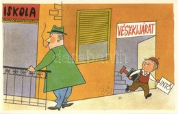 ** 5 Db MODERN Magyar Humoros Grafikai Motívumlap / 5 Modern Humorous Hungarian Graphic Motive Postcards - Unclassified