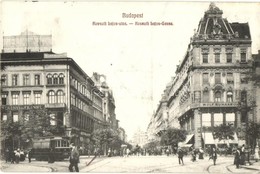 T2 Budapest V. Kossuth Lajos Utca, Wolf Ruhaáruház, Berényi és Frankl üzlete, Villamos - Unclassified