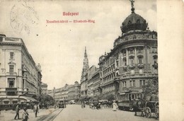 * T2/T3 Budapest VII. Erzsébet Körút, Villamos, Fogorvos, Takarékpénztár, üzletek (Rb) - Unclassified