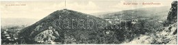 T3 1901 Budapest XII. Zugliget. Divald Károly 371. Három Részes Panorámalap / 3-tiled Panoramacard (vágott / Cut) - Unclassified