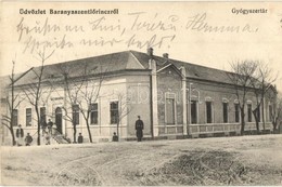 T2 1914 Szentlőrinc, Baranyaszentlőrinc; Gyógyszertár + Vasúti Pecsét - Unclassified