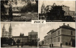 ** T2 Zirc, Park, Cisztercita Rend Kolostora, Park, Kir. Járásbíróság. Kiadja Scherer János - Ohne Zuordnung