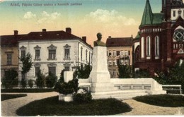 * T2/T3 Arad, Fábián Gábor Szobra A Kossuth Parkban / Statue, Park (kopott Sarkak / Worn Corners) - Ohne Zuordnung