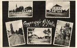 T2 Gyergyóalfalu, Alfalau, Untersdorf, Joseni; Templom, Utcaképek / Church, Street View - Non Classés